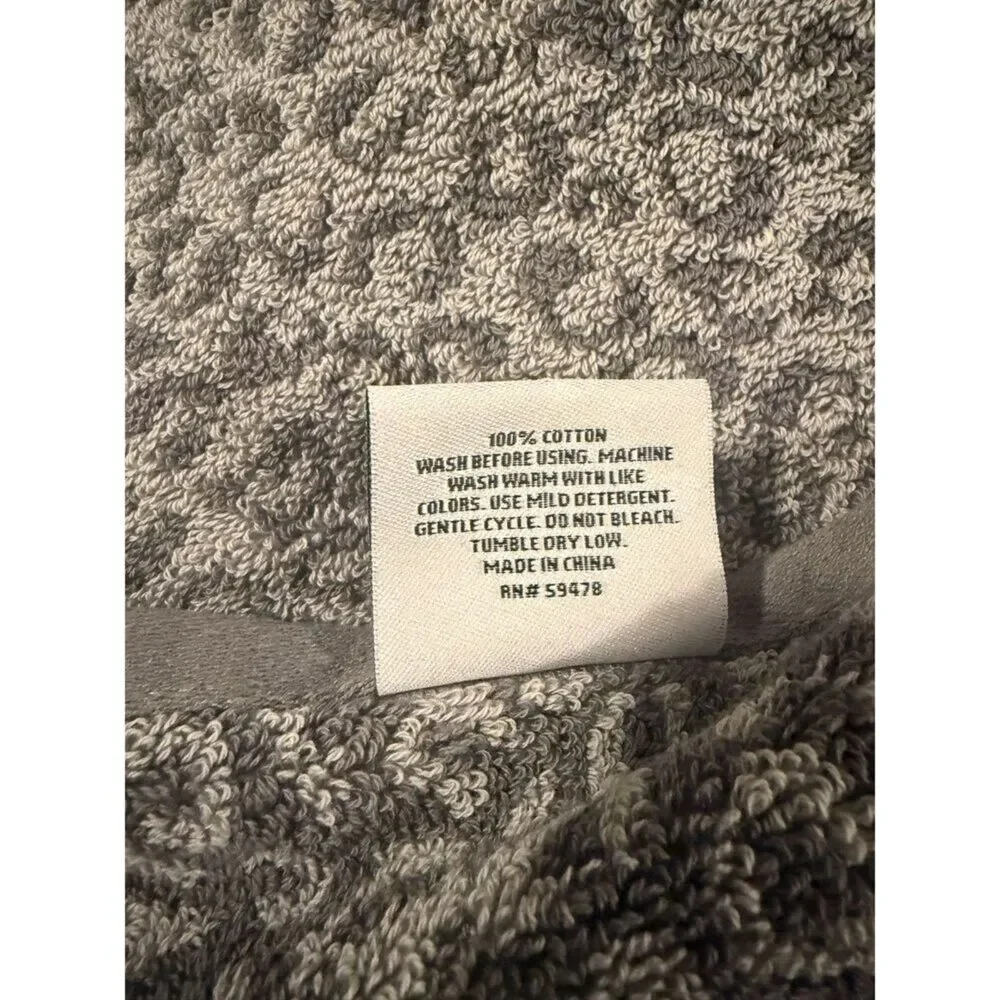 Rachel Zoe Leopard cheetahTowel Set 100% Cotton Bath, Hand Washcloths NWT